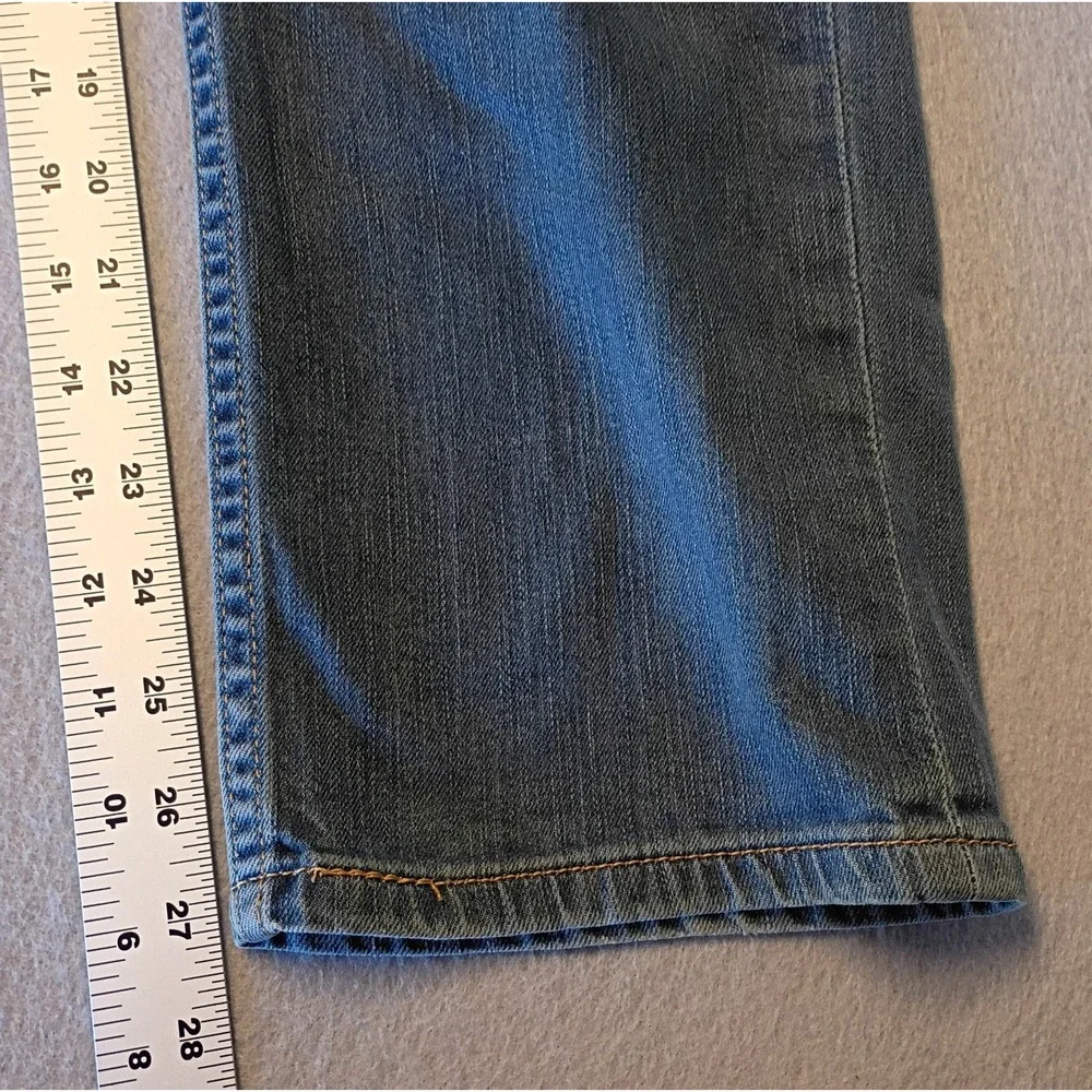Levis 511 Jeans Mens 38x30 Blue Denim Slim Straight‎ Fit Light Wash Denim Faded